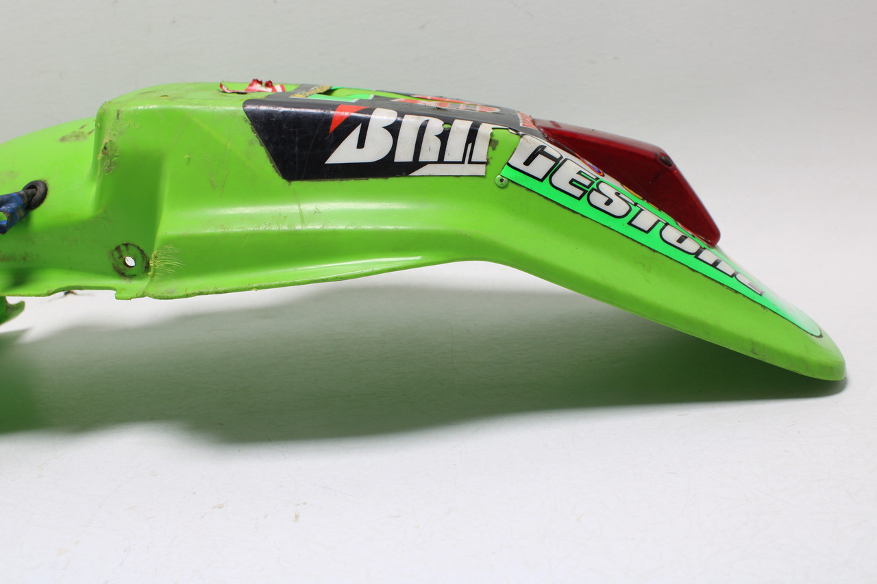 Kawasaki KDX 200-1990-1994 35022-1258-6W FENDER-COMP-REAR,L.GREEN | [US]
