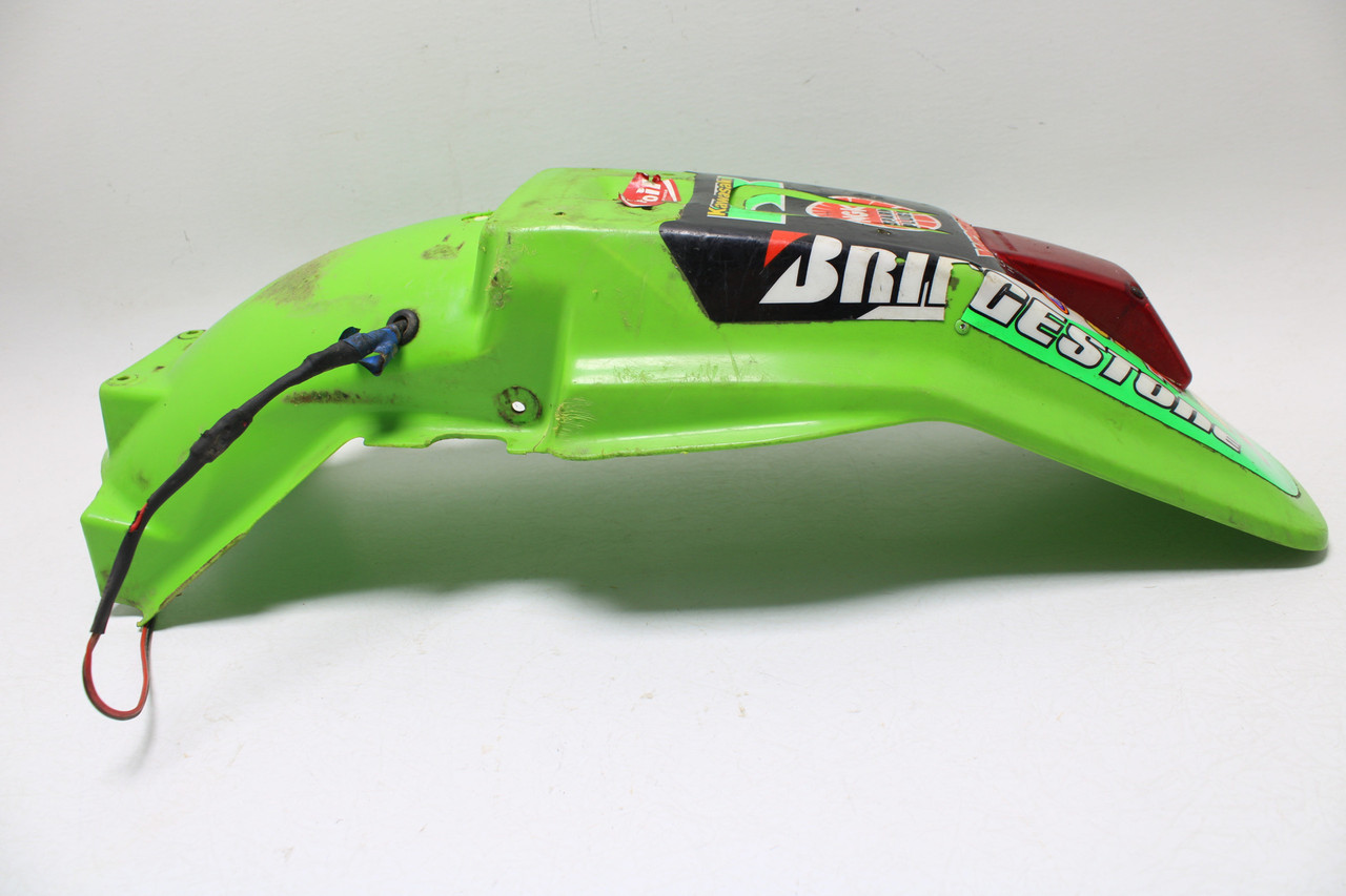 Kawasaki KDX 200-1990-1994 35022-1258-6W FENDER-COMP-REAR,L.GREEN | [US]