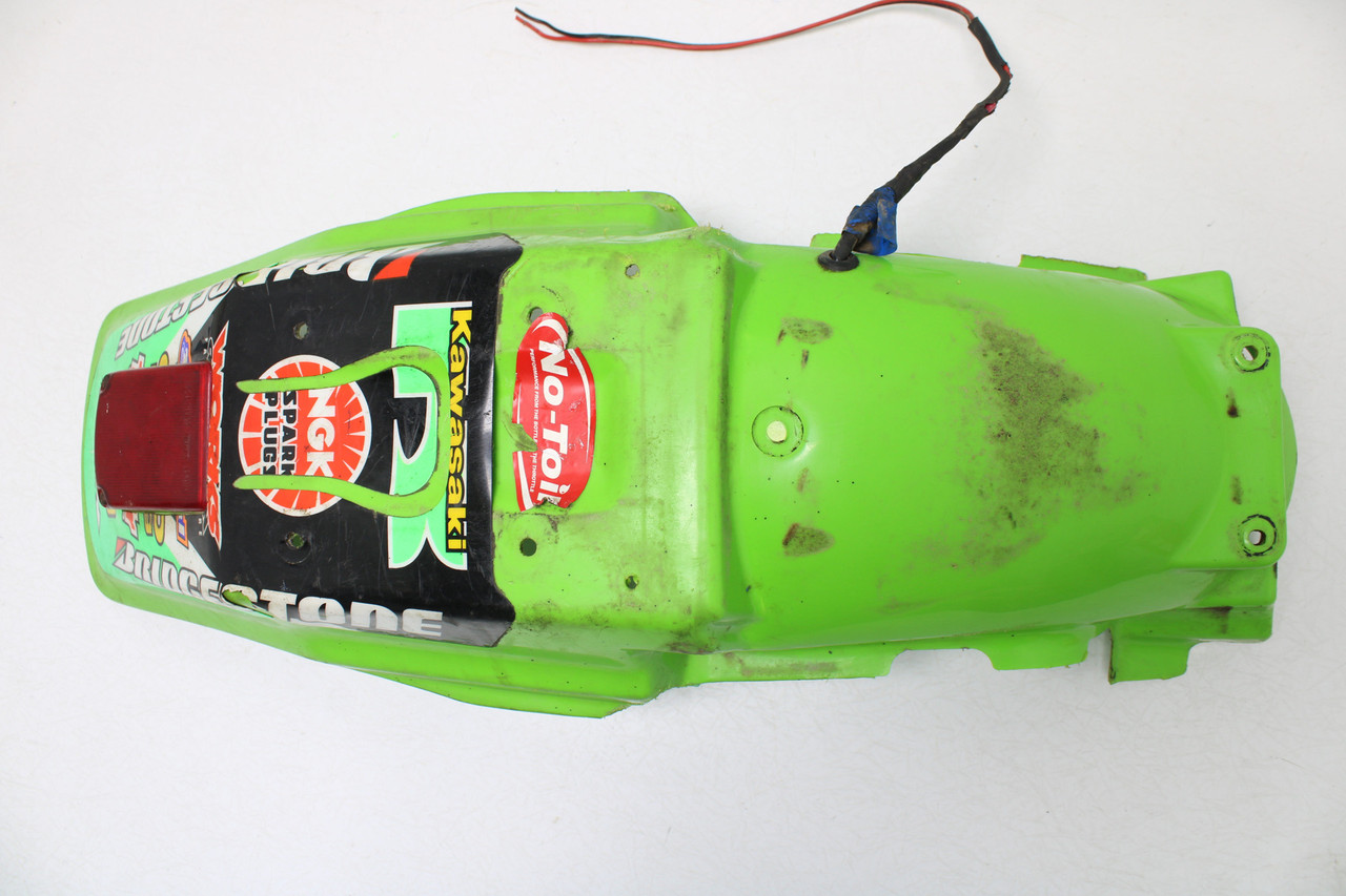 Kawasaki KDX 200-1990-1994 35022-1258-6W FENDER-COMP-REAR,L.GREEN | [US]