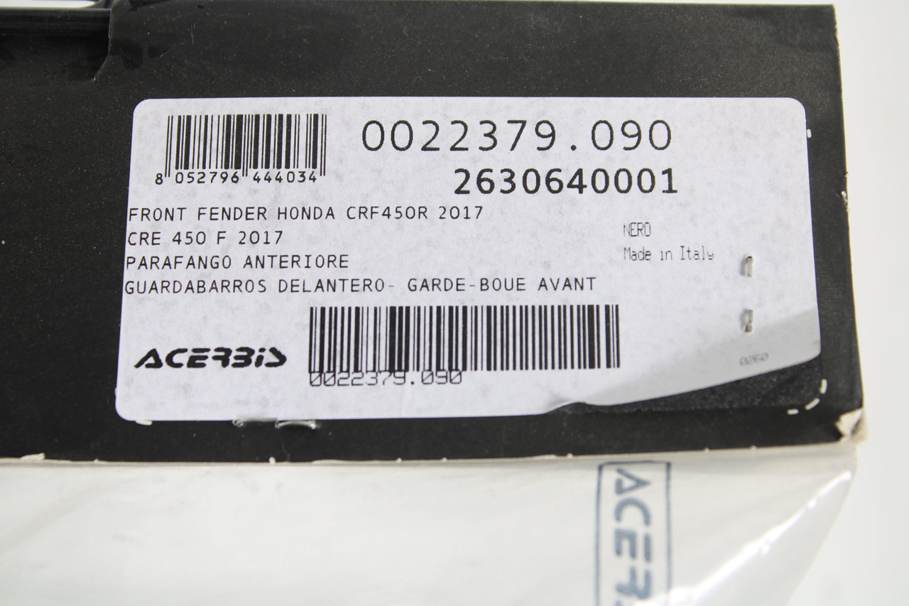 Honda CRF450R 2017 61110-MKE-A00ZA Acerbis