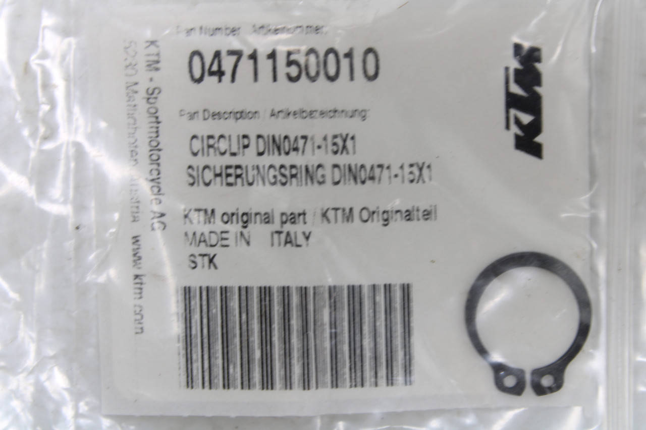 KTM 450SXF 2020 0471150010 CIRCLIP DIN0471-15X1