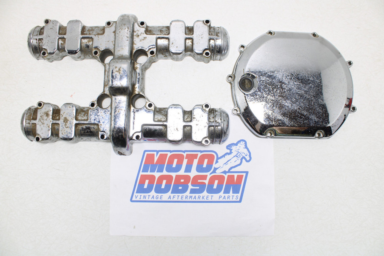 Kawasaki Z1-900 KZ900/1000 late 70's Cylinder Head and Clutch Cover