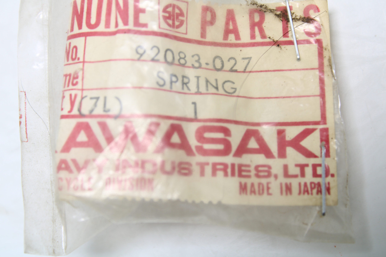 Kawasaki KD80 125 175 92083-027 SPRING,FOOTRESTBAR