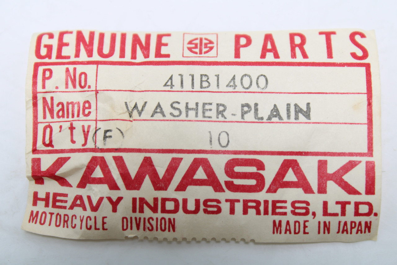 Kawasaki KX400 F3 F4 KDX250 KDX400 411B1400 14MM WASHER