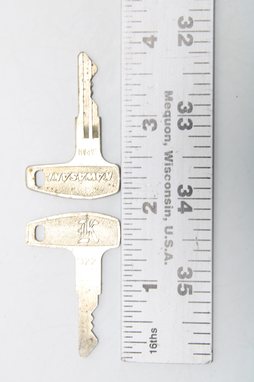 Kawasaki Key Number 322 Sold As a Pair