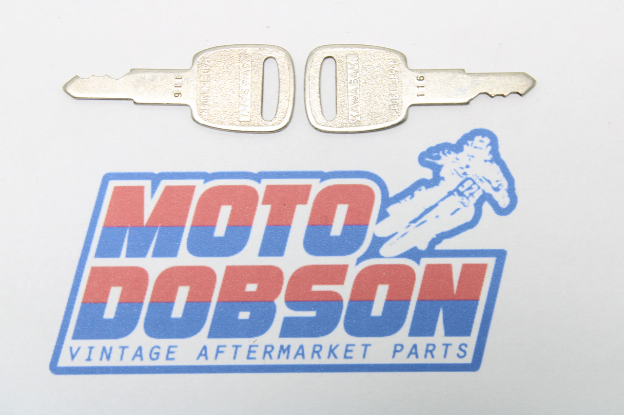 Kawasaki Key Number 116 Sold As a Pair