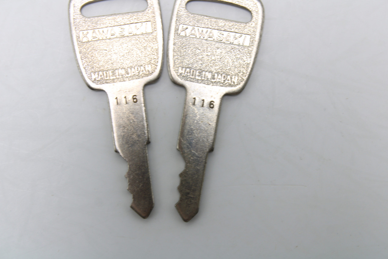 Kawasaki Key Number 116 Sold As a Pair