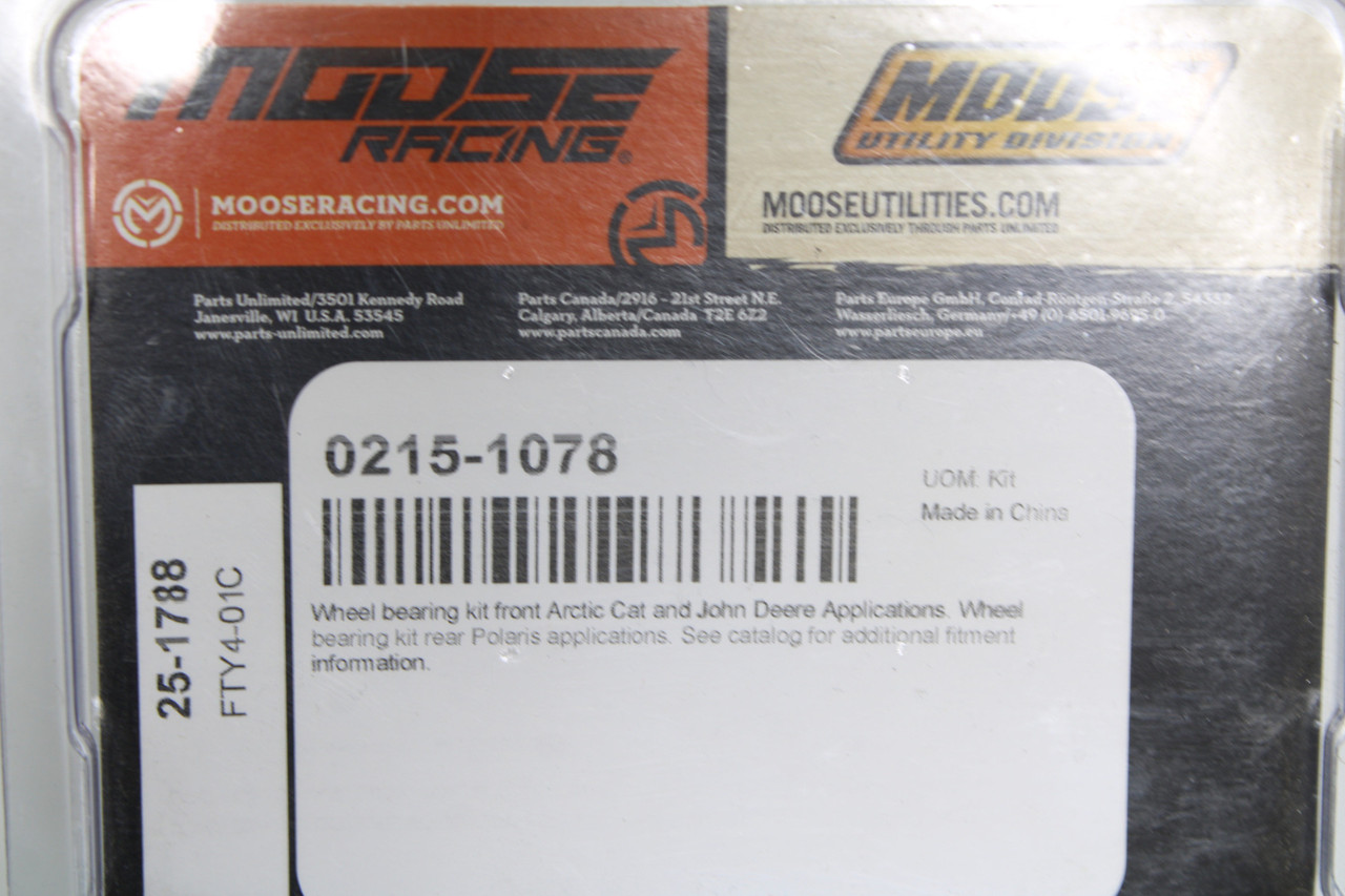 Moose Racing Artic Cat John Deere Wheel Bearing 25-1788