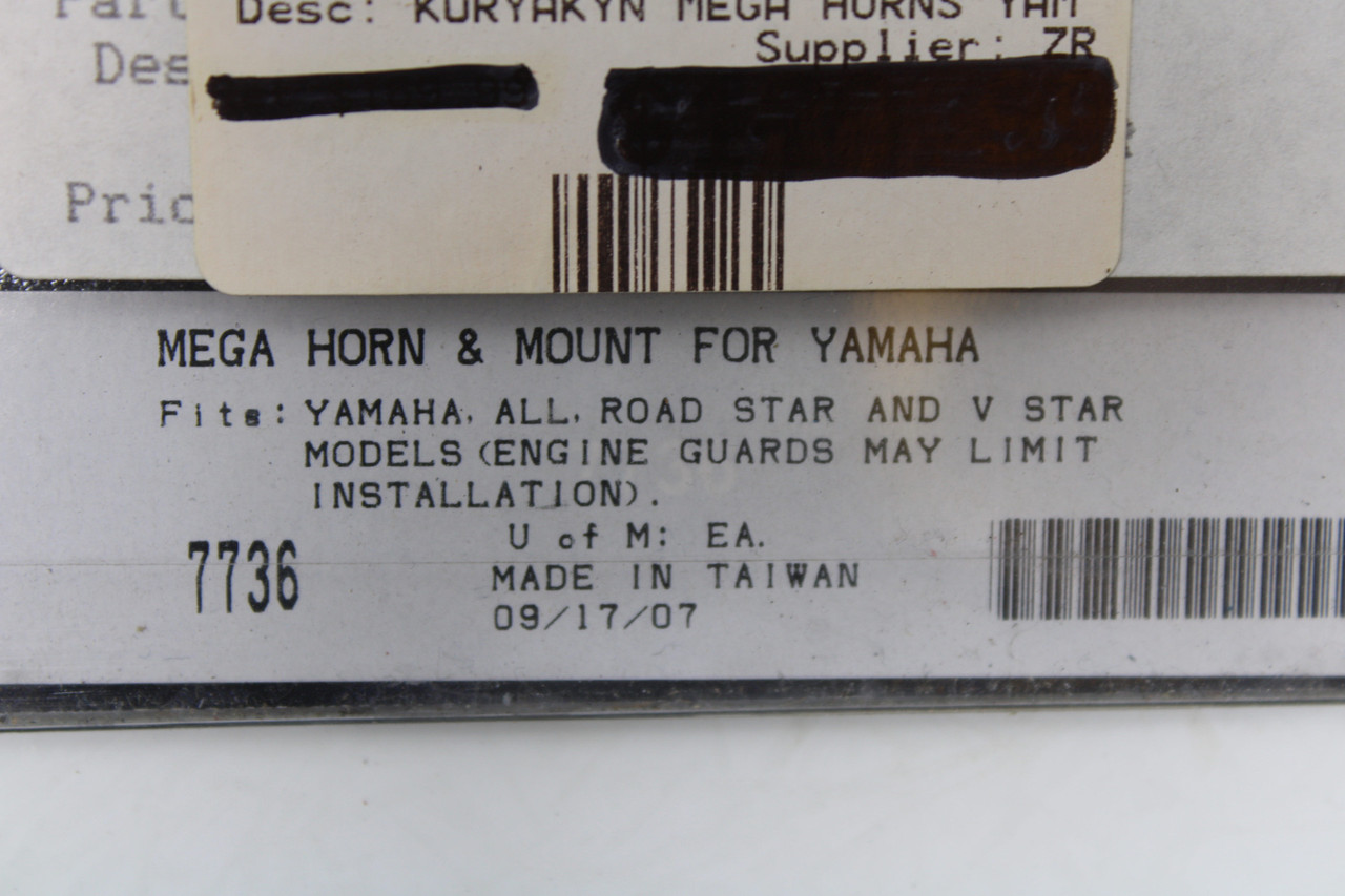 Yamaha Road Star V Star Kuryakyn Mega Horn & Mount 7736