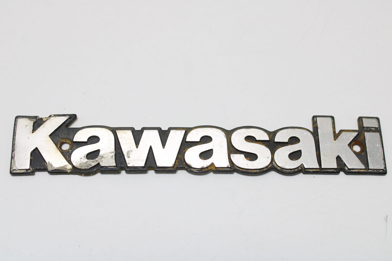 Kawasaki KZ Series Fuel Tank Emblems Stock OEM Sold As a Pair