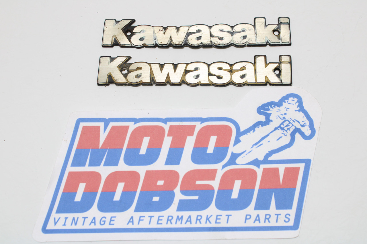 Kawasaki KZ Series Fuel Tank Emblem Stock OEM Sold As a Pair