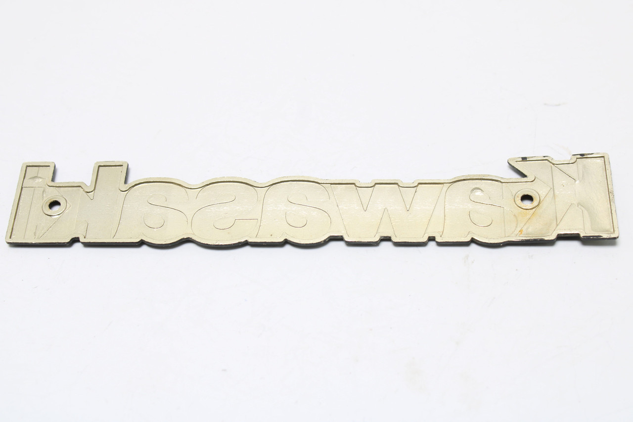 Kawasaki KZ Series Fuel Tank Emblem Badge Genuine OEM Sold As a Pair