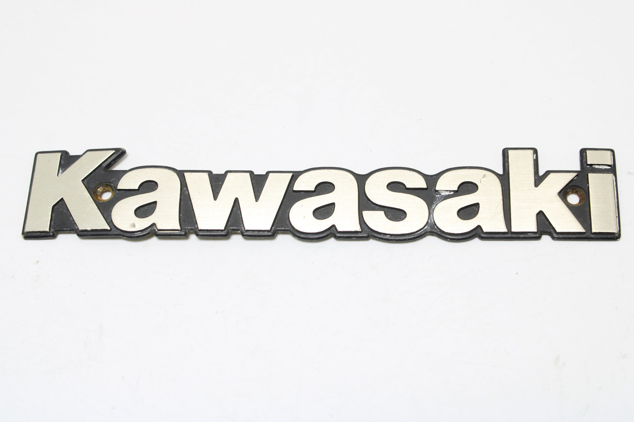 Kawasaki KZ Series Fuel Tank Emblem Badge Genuine OEM Sold As a Pair