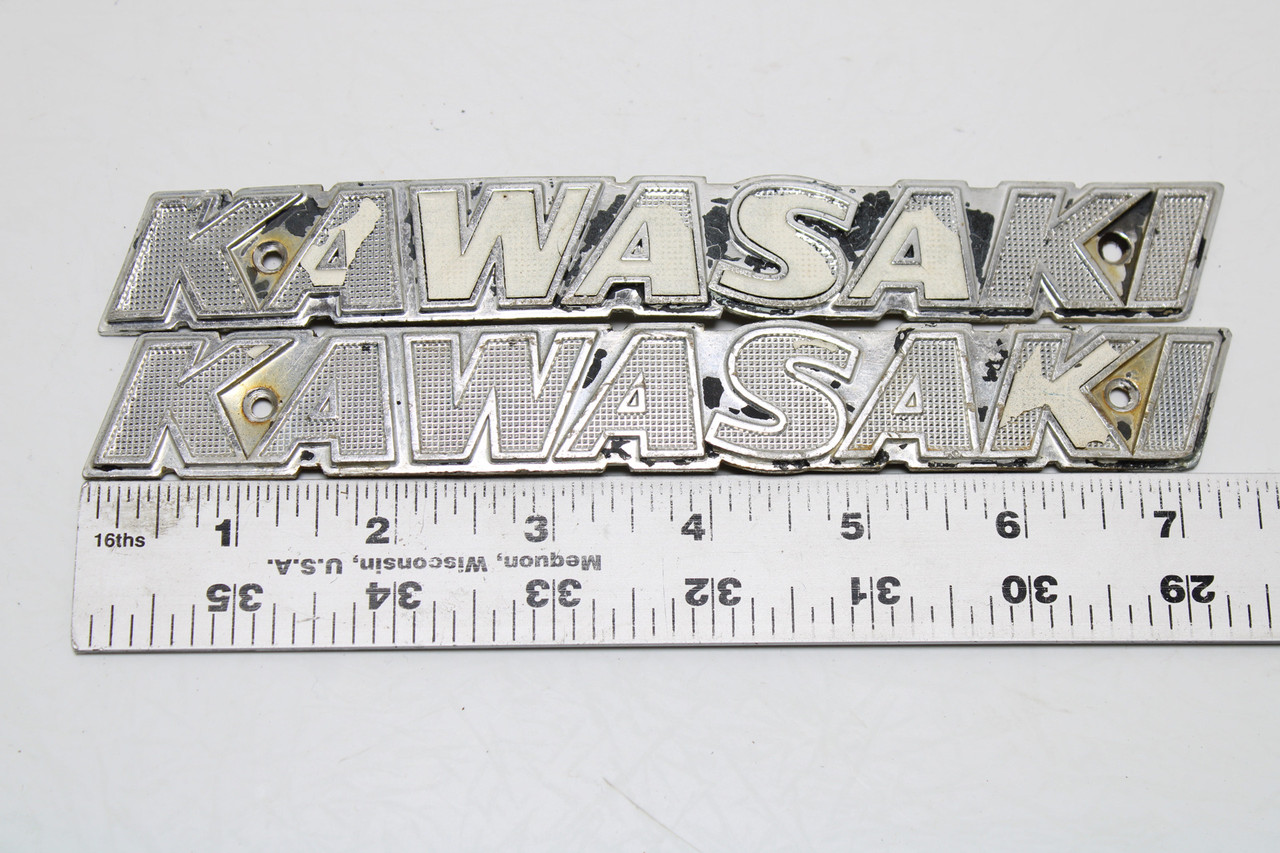 Kawasaki KZ Series Fuel Tank Emblem Genuine OEM Sold AS A Pair