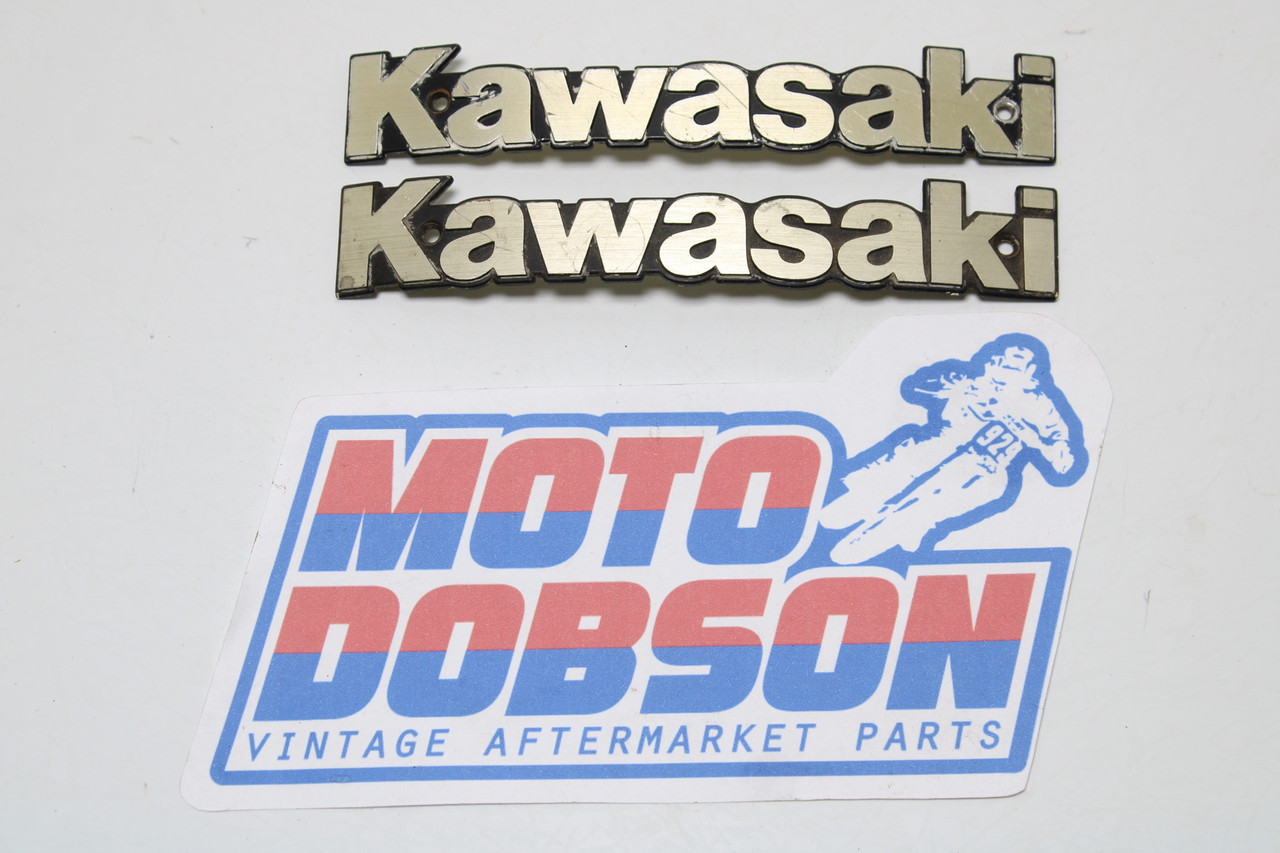 Kawasaki KZ Series Gas Tank Emblem Genuine OEM Sold AS A Pair