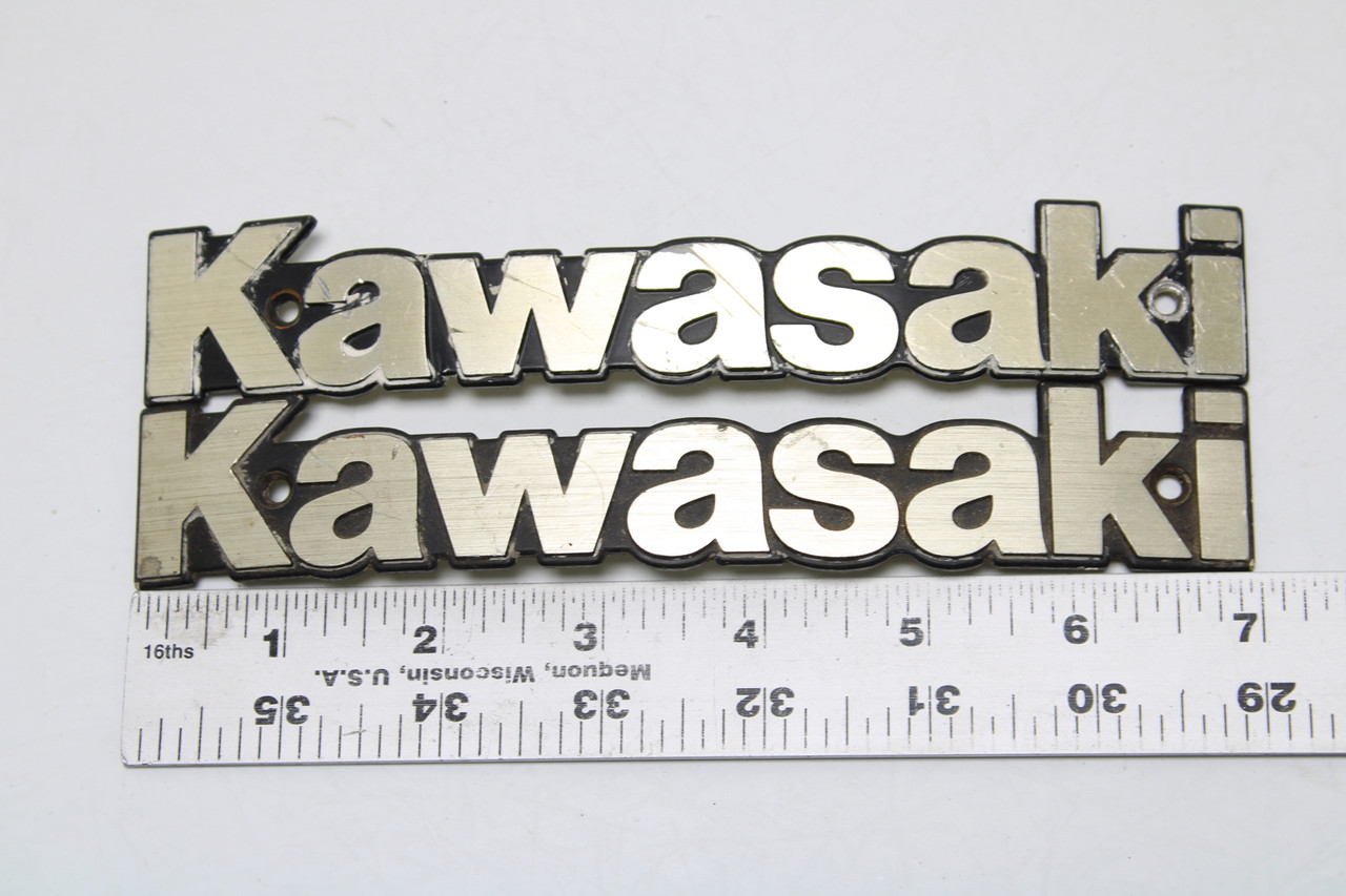 Kawasaki KZ Series Gas Tank Emblem Genuine OEM Sold AS A Pair