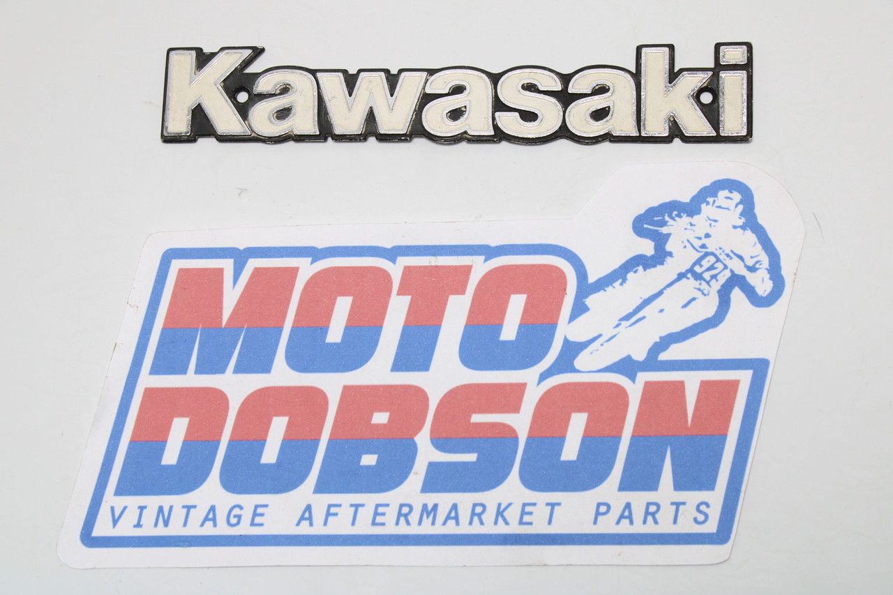 Kawasaki KZ Series Fuel Tank Emblem Stock Badge Genuine OEM