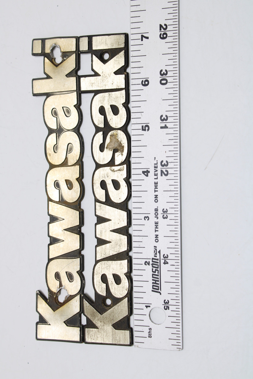 Kawasaki KZ Series Fuel Tank Emblem Stock Badge Genuine OEM Comes As a Pair