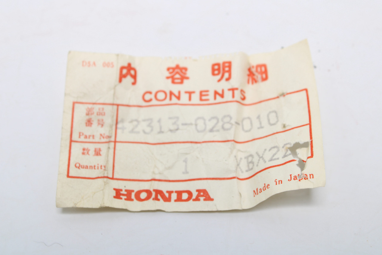 Honda XR100A 1982 42313-028-010 Collar, RR. Brake Panel Side