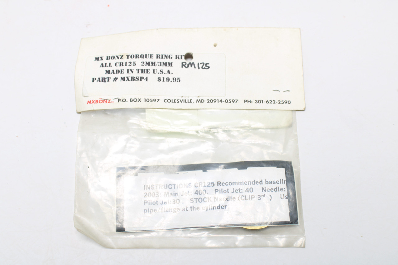 MXBonz CR125 RM125 MXBSP4 Torque Spacer Kit