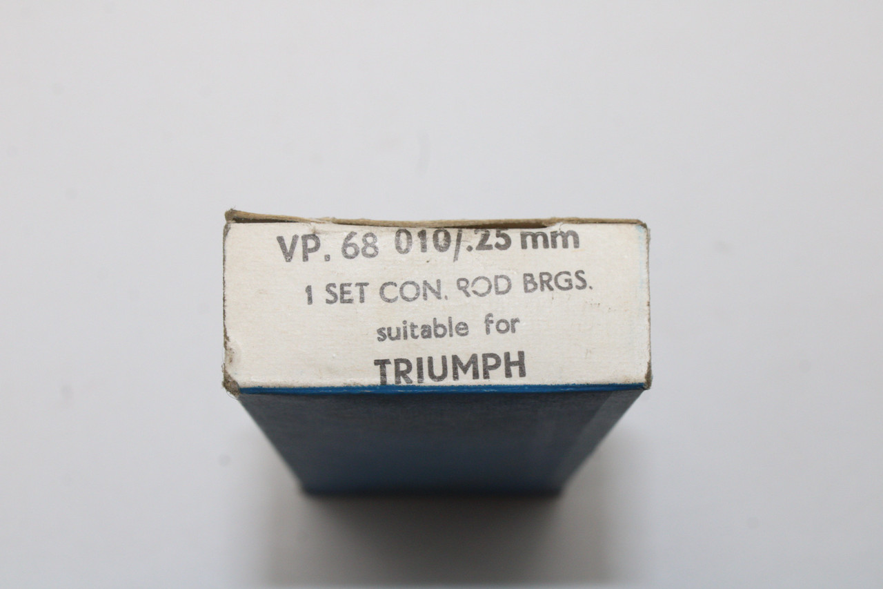 Triumph 70-3706A ConRod Bearings 500cc .010 Vandervell