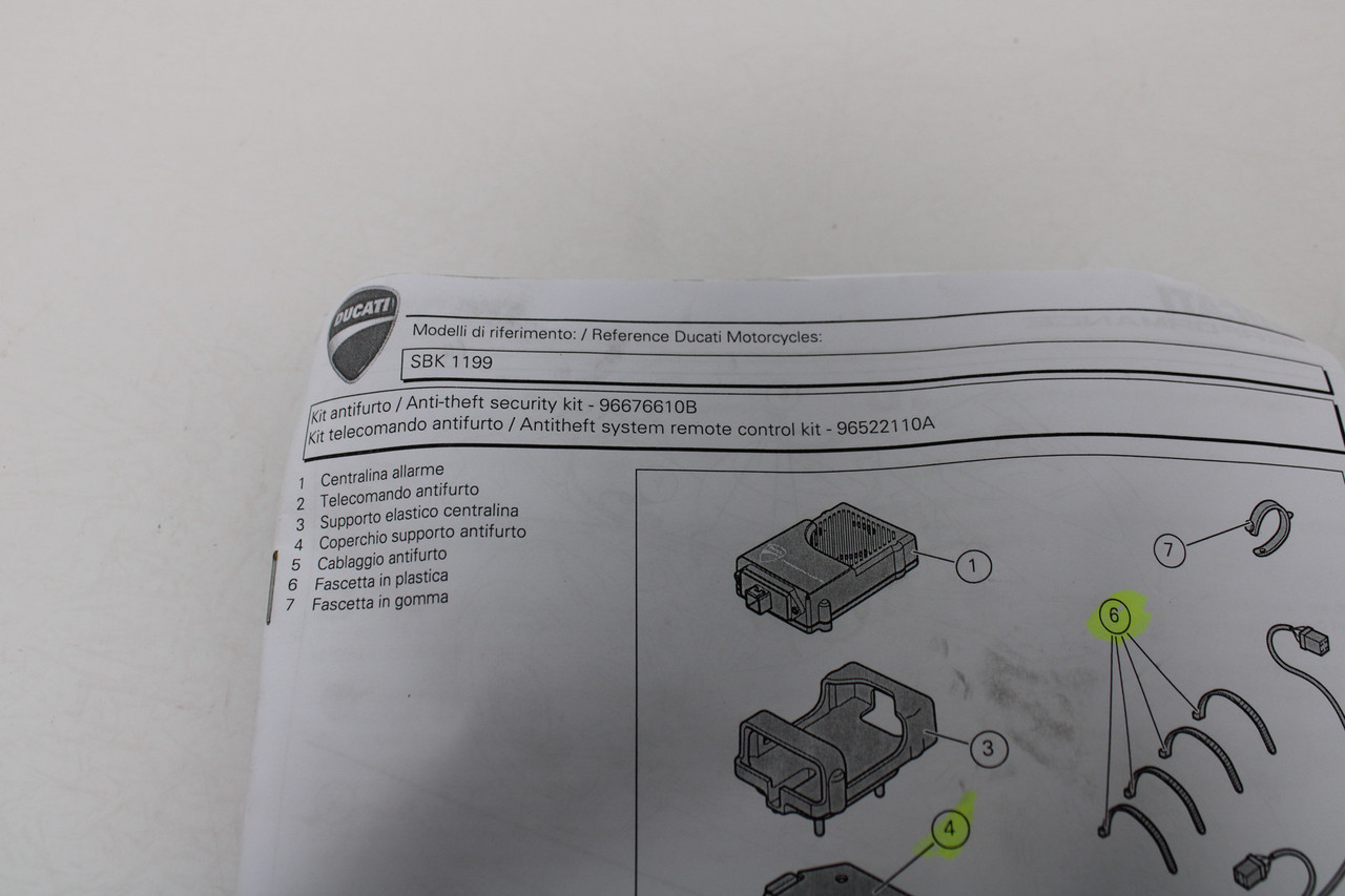 Ducati MTS 1200 96522110A  Anti Theft System