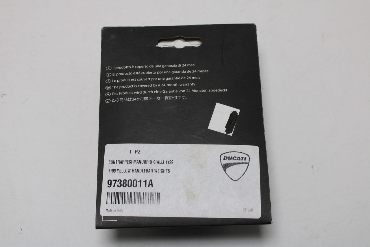 Ducati Panigale 97380011A Yellow Handlebar weights