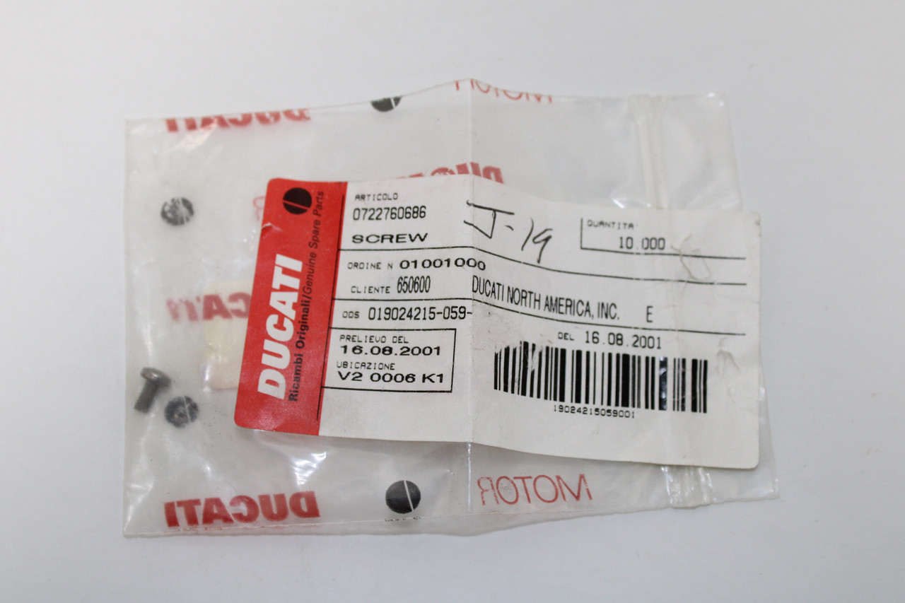 Ducati 748 916 996 998 722760686 Screw, Self-Tapping