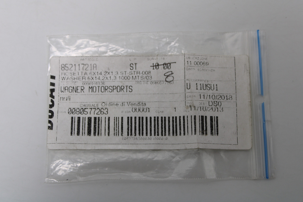 Ducati Multistrada 1200 Monster 1200 85211721A Washer