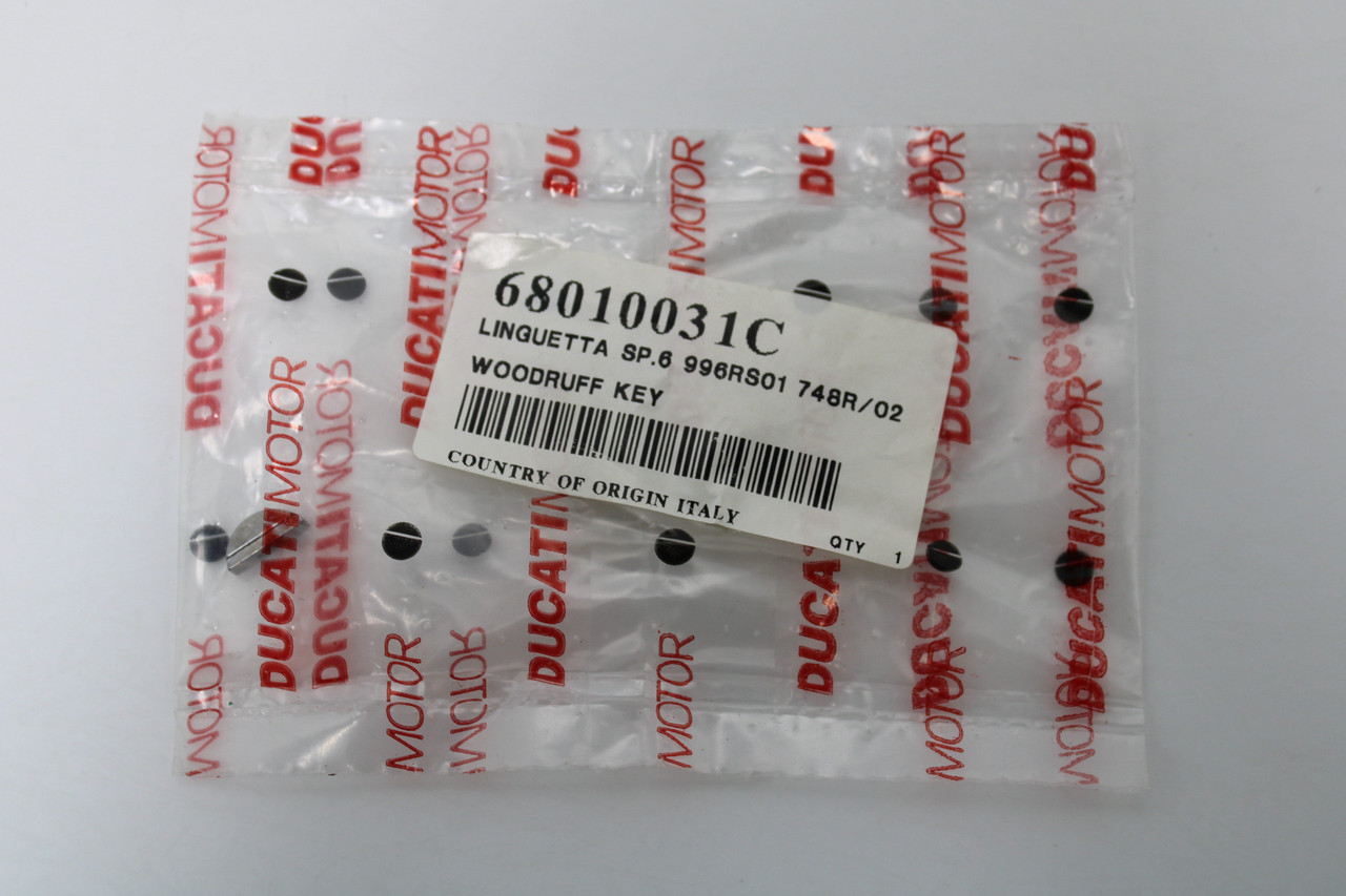 Ducati ST4 748 R  916 R 916 SP 996 RS 68010031C Woodruff Key