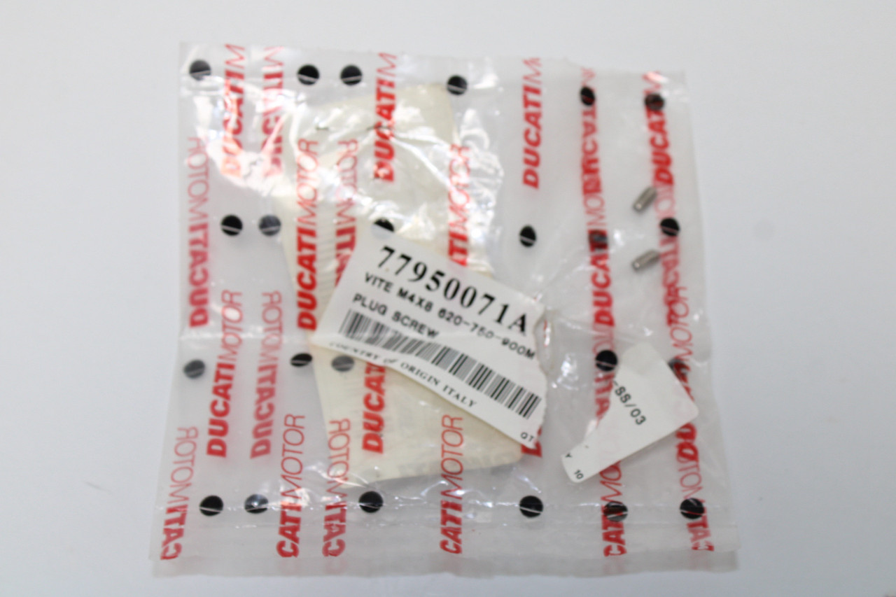 Ducati Monster 1000 Supersport 800 77950071A Plug Screw Sold as Pair