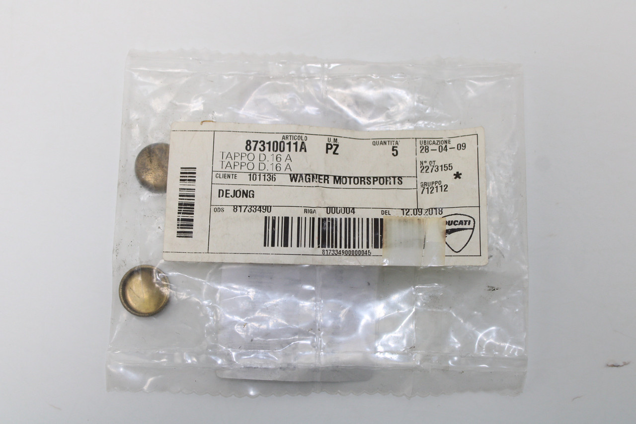 Ducati Monster 400 600 750 900 87310011A Plug 16mm Sold as Pair