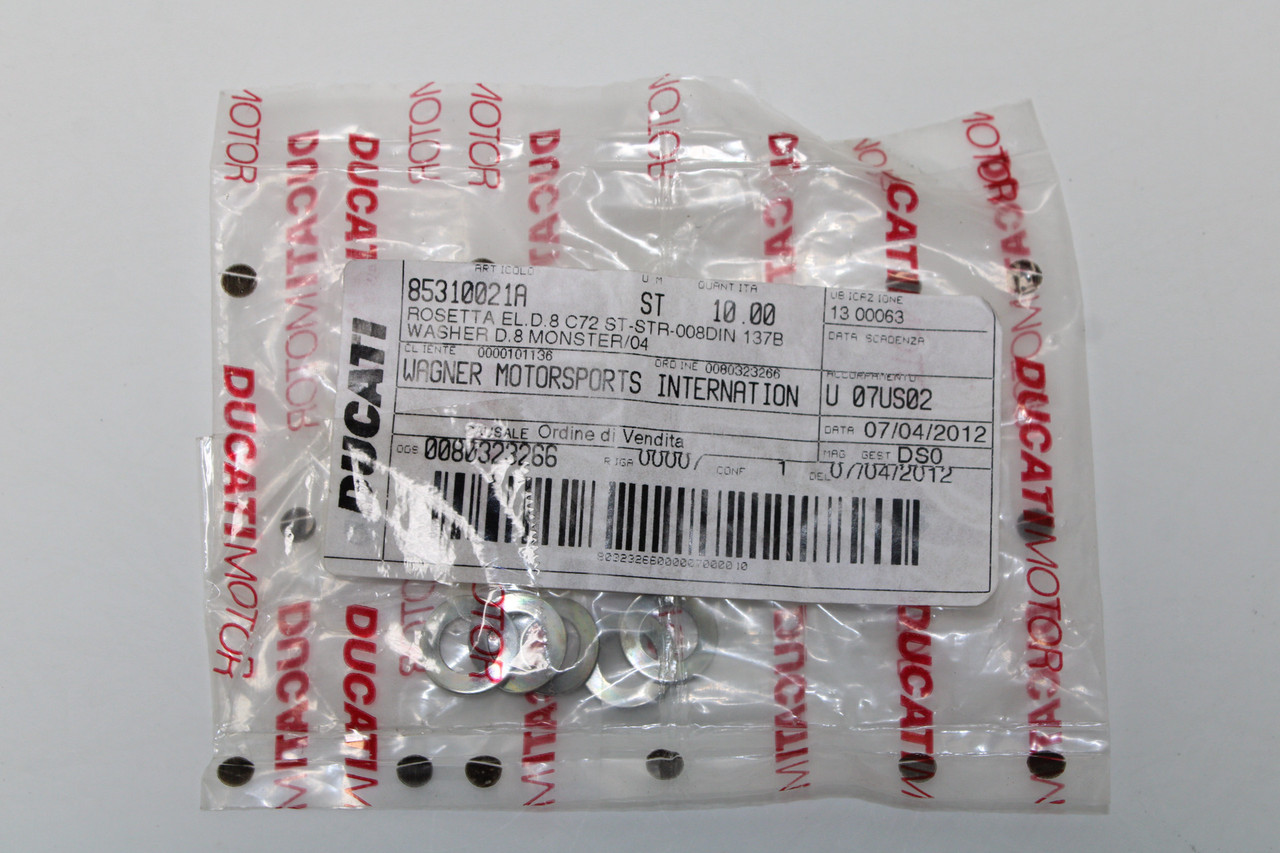 Ducati Multistrada 1000 Monster 1200 85310021A Washer lot of 5