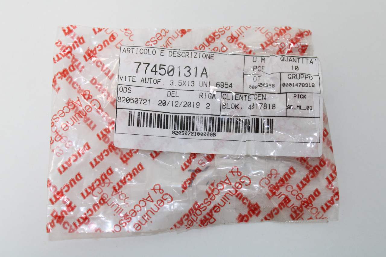 Ducati Multistrada 1200 77450131A Screw Sold as Pair