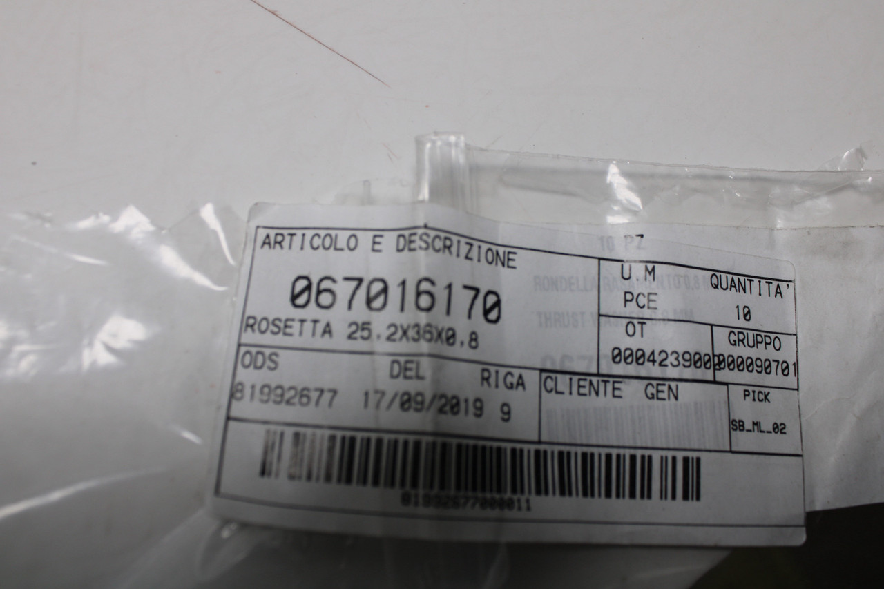 Ducati Monster S2R800 Dark 1198S Streetfighter 067016170 Thrust Washer QTY Of 2