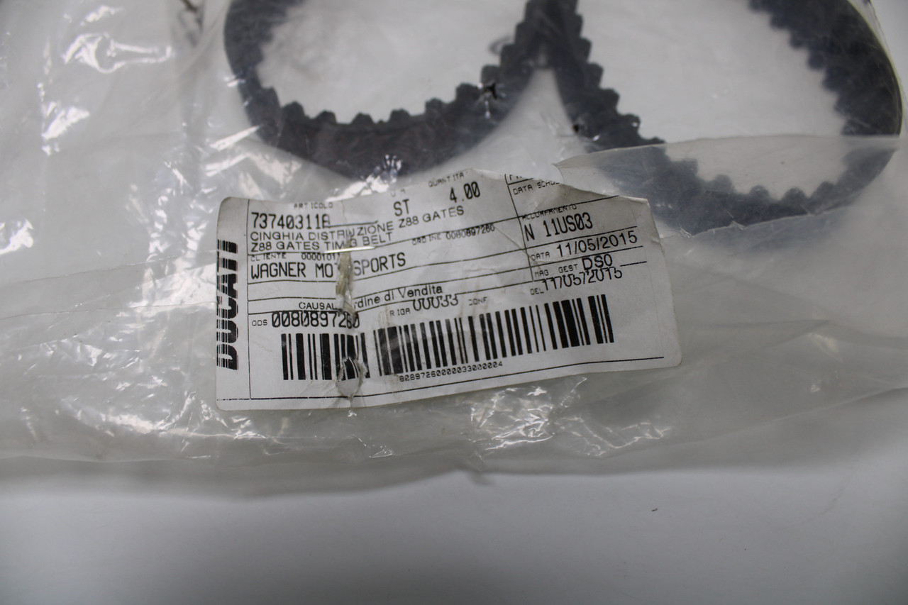 Ducati Hyperstrada Hypermotard 73740311A-73740251B Timing Belt Pair