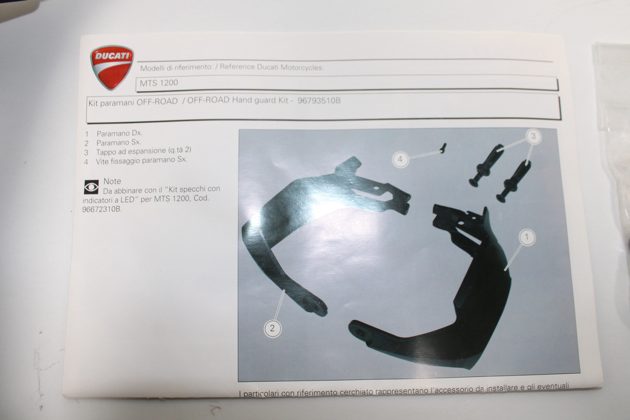 Ducati Multistrada 1200 96793510B Off-Road Racing Hand Guards