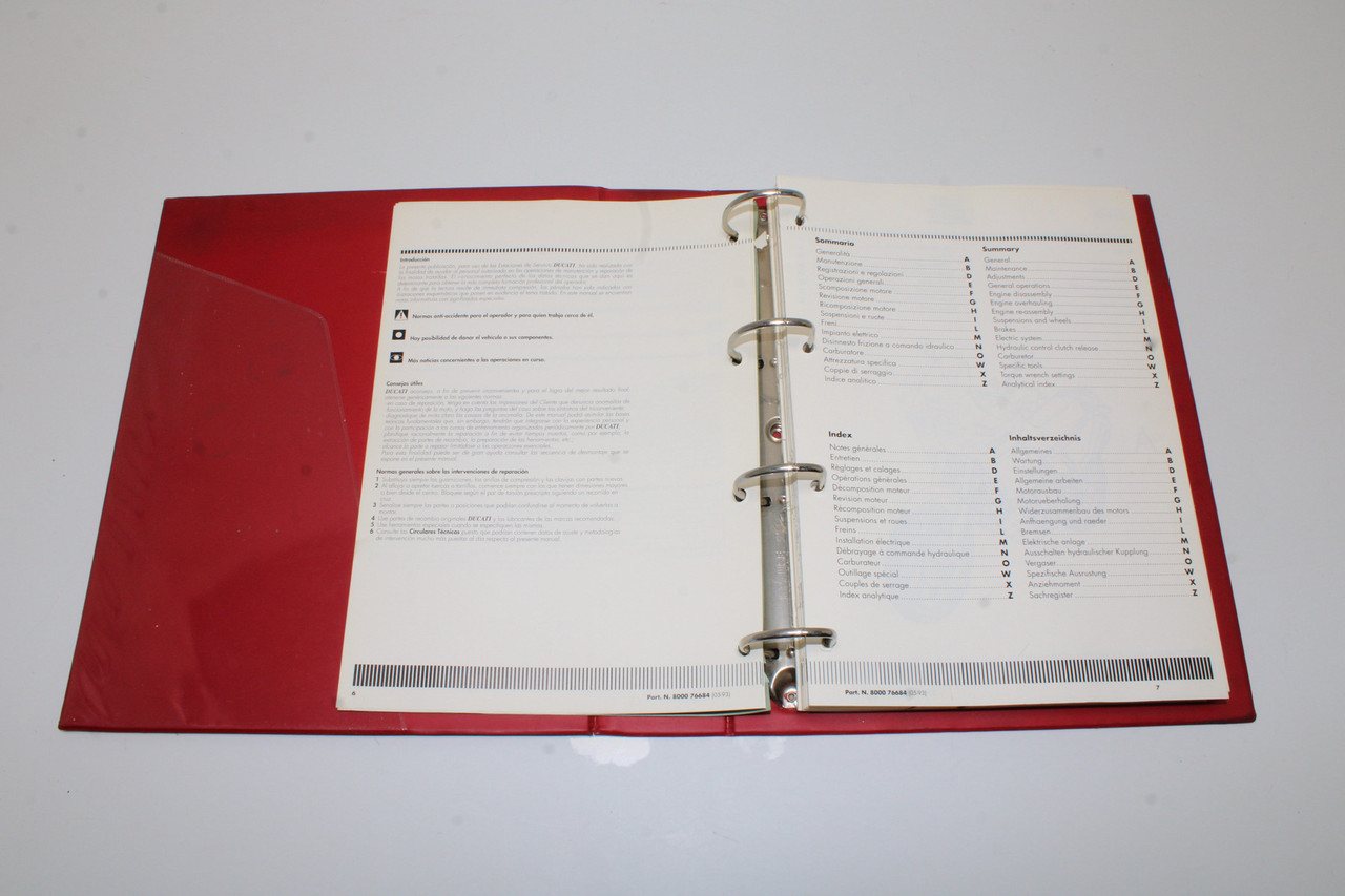 Ducati E 900 Workshop Manual