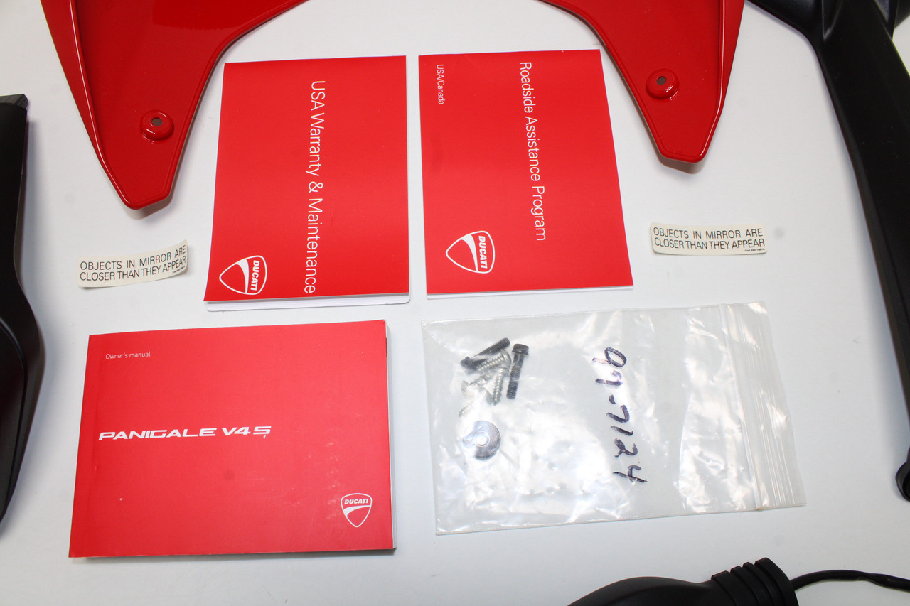 Ducati Panigale V4 S Number Plate Holder Rear Fairing Turn Signals Seat Back
