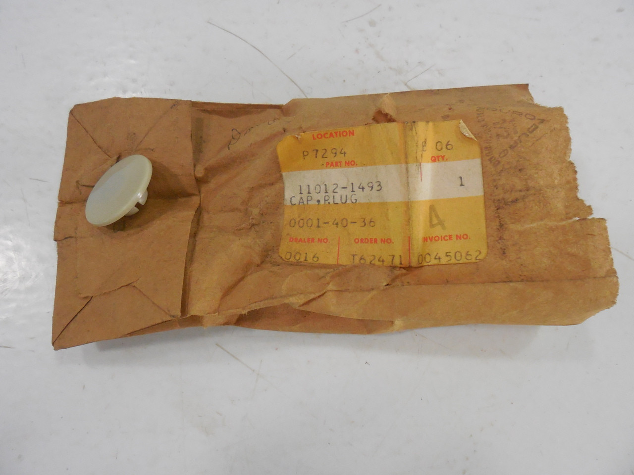 Kawasaki ZG 1200 11012-1493 CAP,PLUG Cylinder Head
