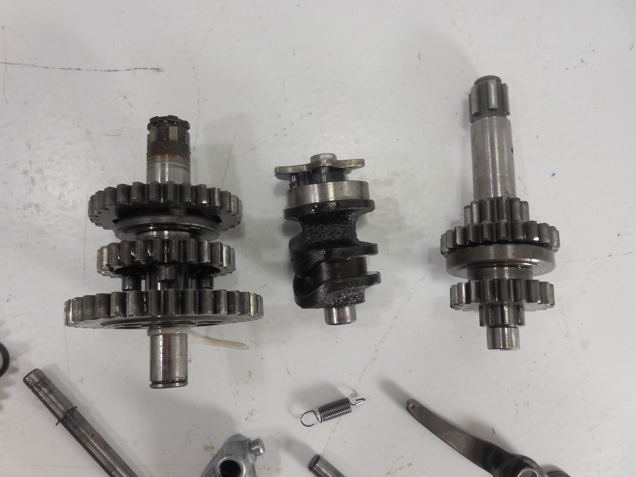 Honda MR50 Transmission, Main Shaft Counter Shaft Shift Forks gears