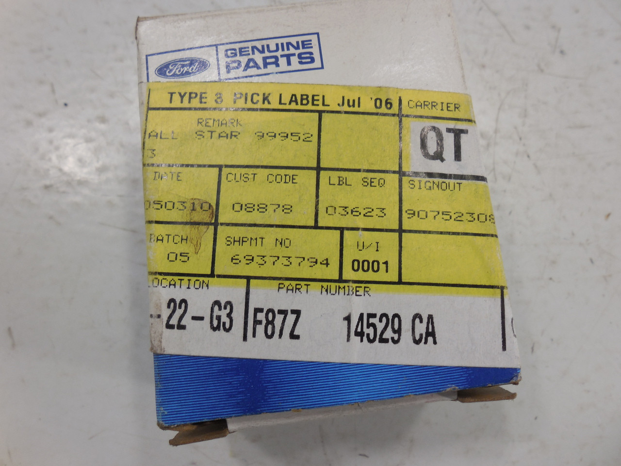 Ford F87Z14529CA Interior-Rear Door-Window Switch