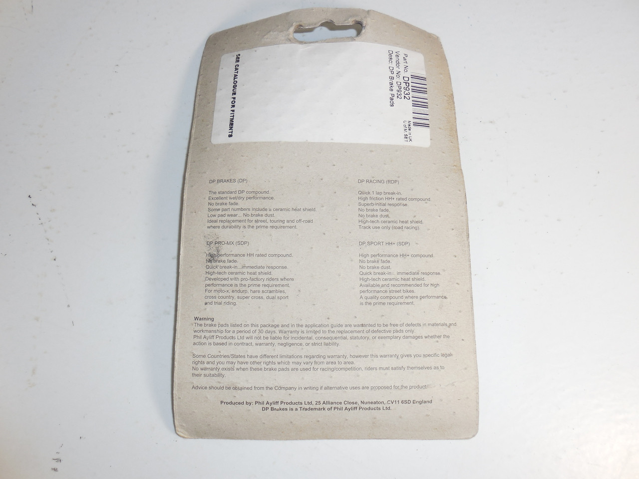 DP932 Brake Pads Polaris sportsman Magnum scrambler 450 500 600