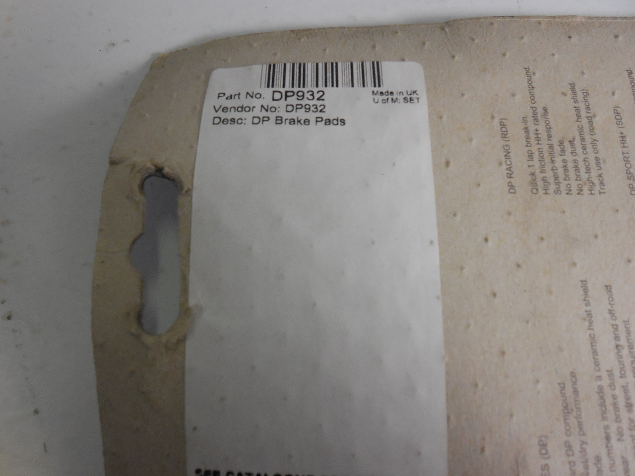 DP932 Brake Pads Polaris sportsman Magnum scrambler 450 500 600