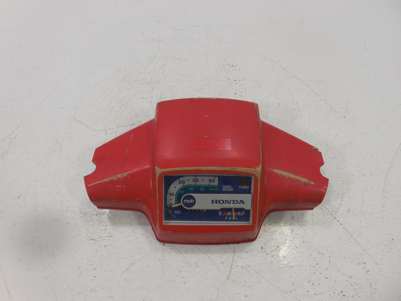 Honda NQ 50 1984 speedometer  Odometer  Housing Red Gauges