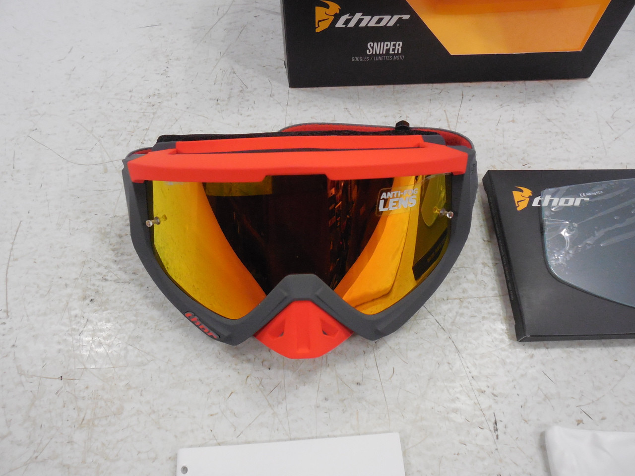 Thor Sniper Warship Goggles Charcoal/Orange 2601-1942 Motorcross ATV