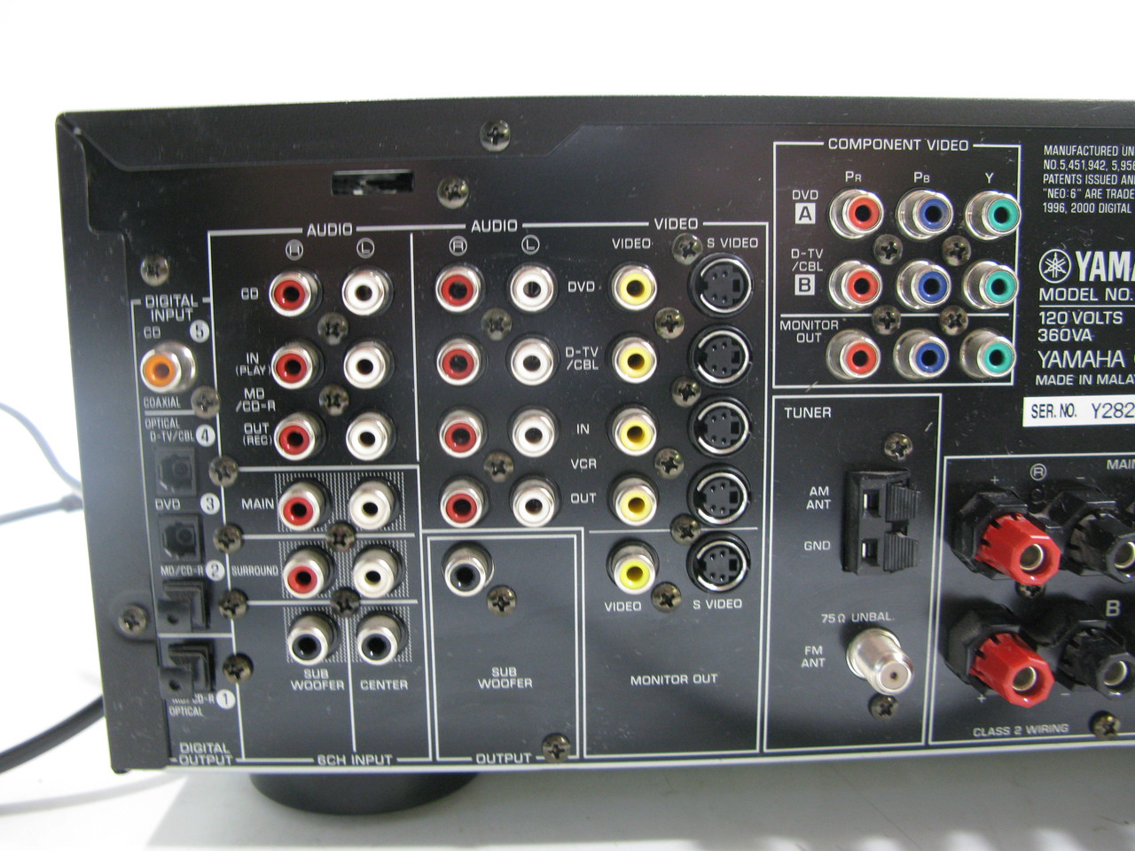 Yamaha HTR-5650 6.1 Digital Home Theater Receiver No Remote
