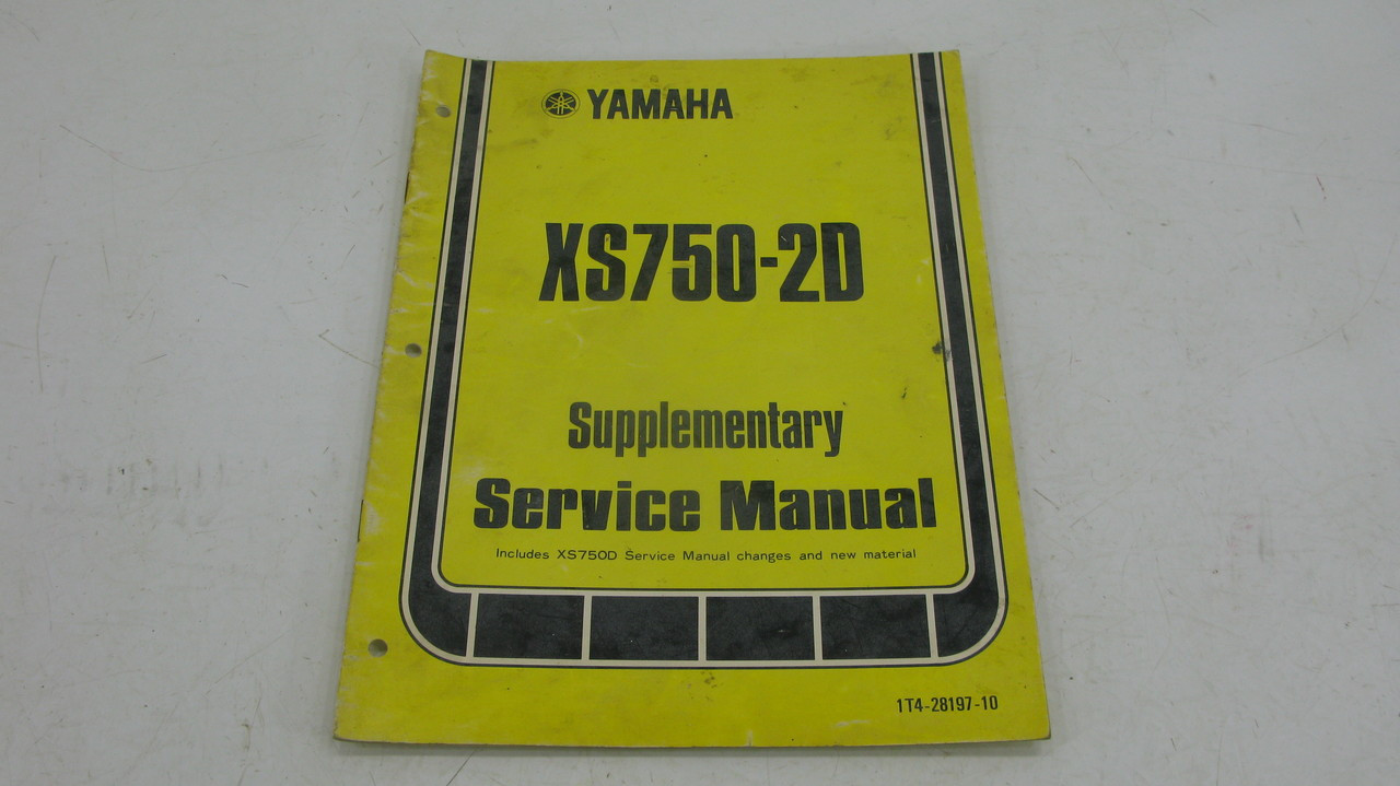 Yamaha XS7502D Service Manual Supplementary