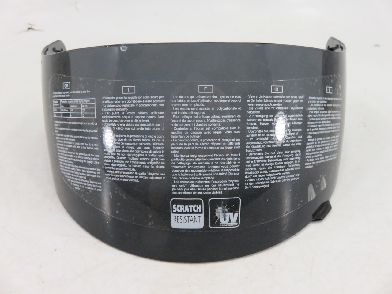 AGV Dark Smoke Helmet Shield