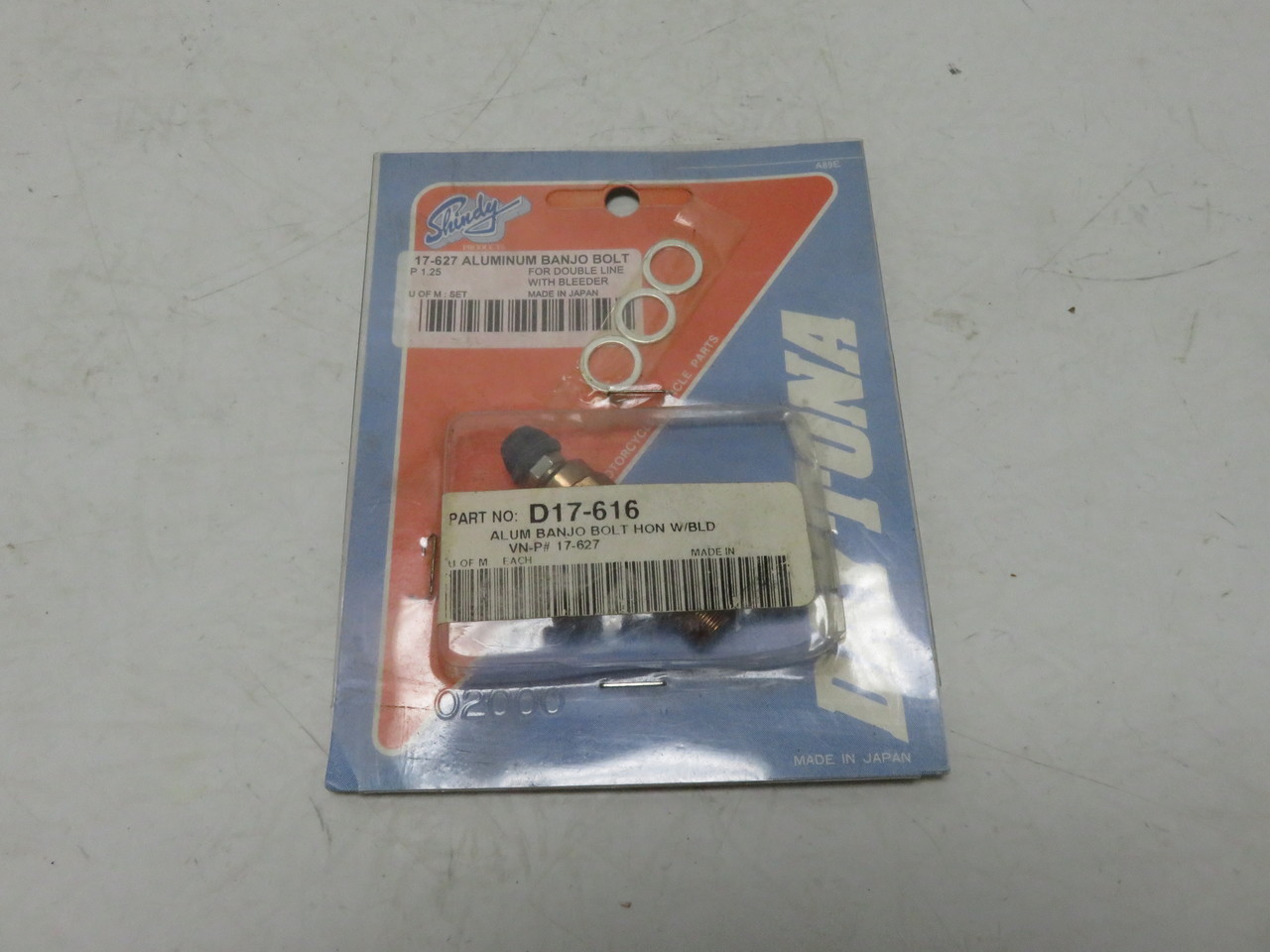 Aluminum Banjo Bolt Honda Motorcycle D17-616